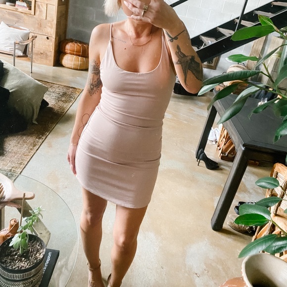 Nude body con mini dress from Revolve - Picture 4 of 6